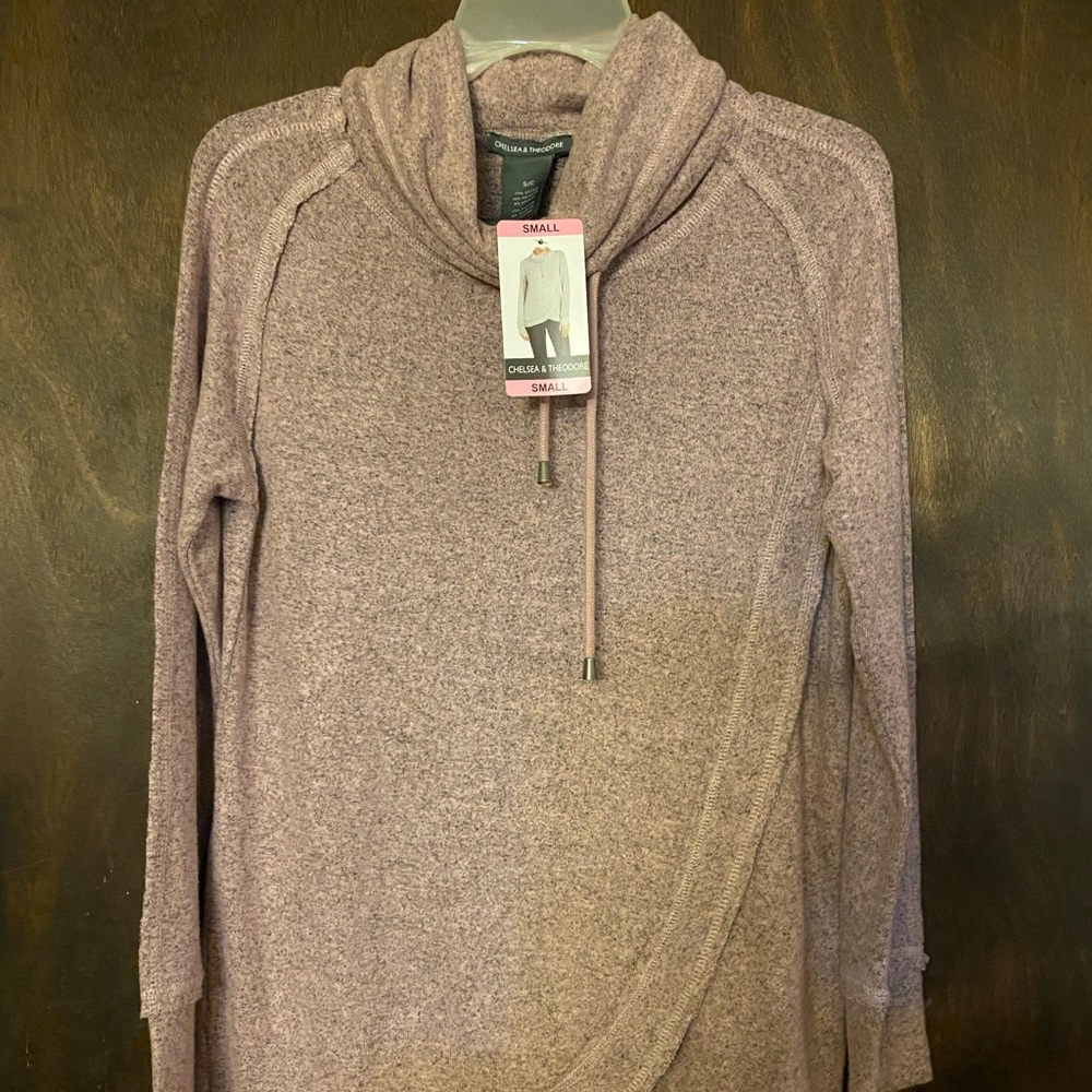 Chelsea & Theodore Cowl Neck Top